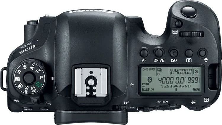 Canon EOS 6D Mark II top view