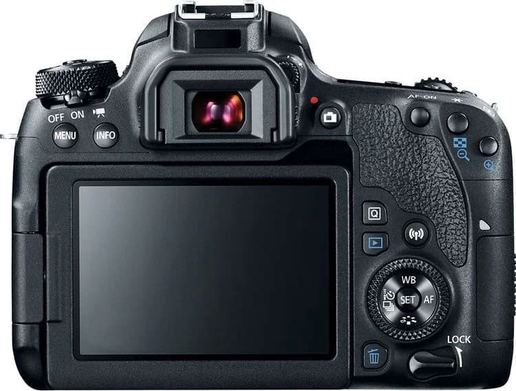 EOS 77D back view
