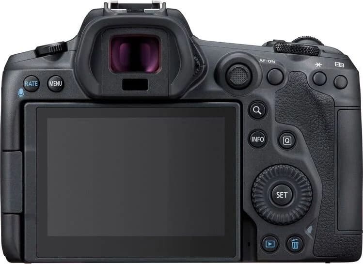 EOS R5 back view