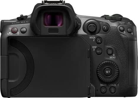 EOS R5 C back view