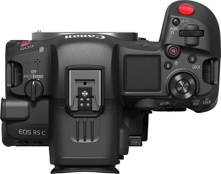 EOS R5 C top view