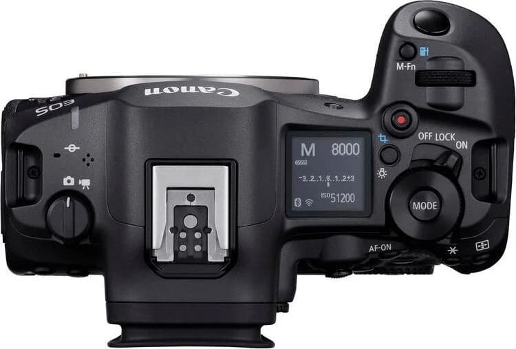 EOS R5 Mark II top view
