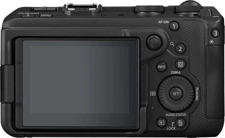 EOS R6 V back view