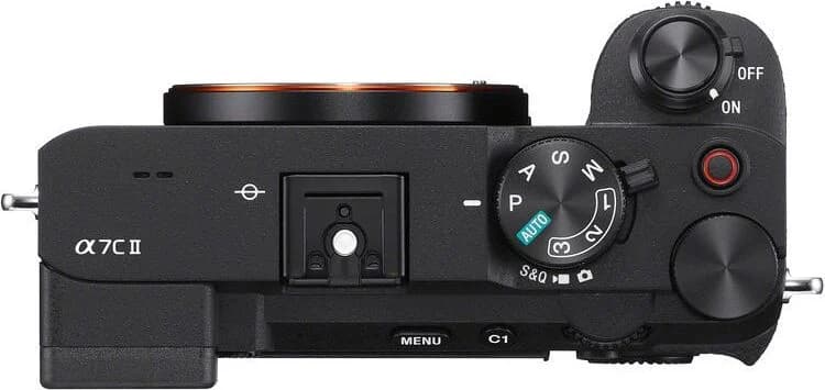 Sony Alpha 7C II top view