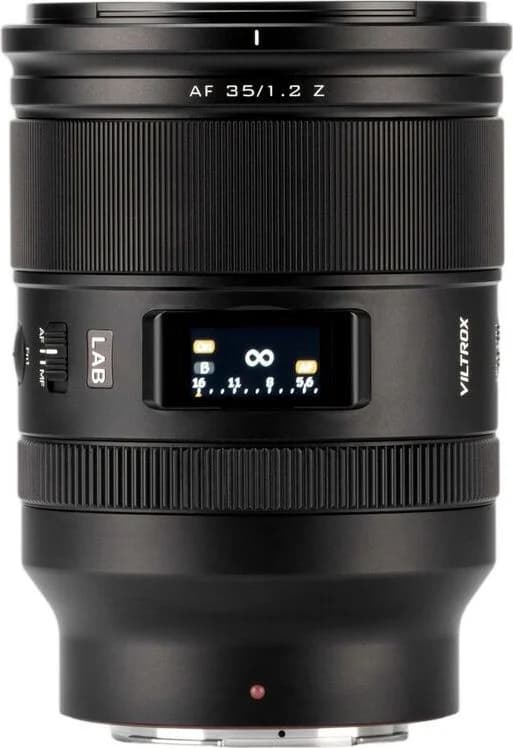 AF 35mm F1.2 LAB Z shown to scale