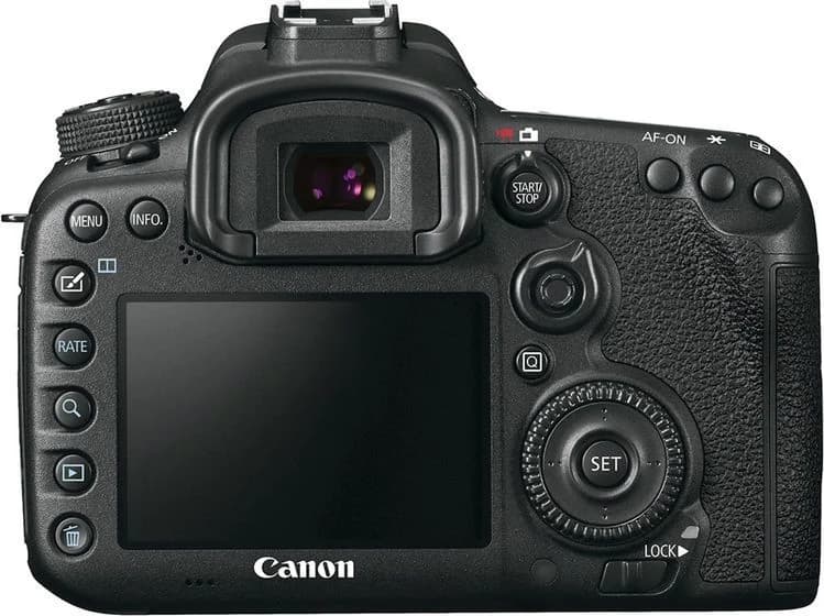 Canon EOS 7D Mark II back view