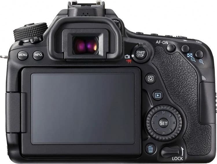 EOS 80D back view