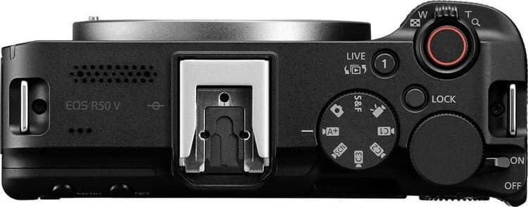 EOS R50 V top view