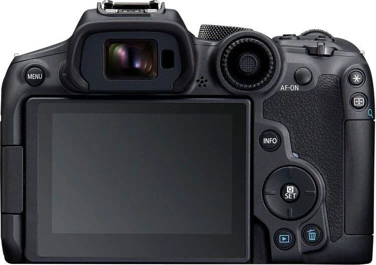 EOS R7 back view