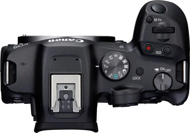 EOS R7 top view