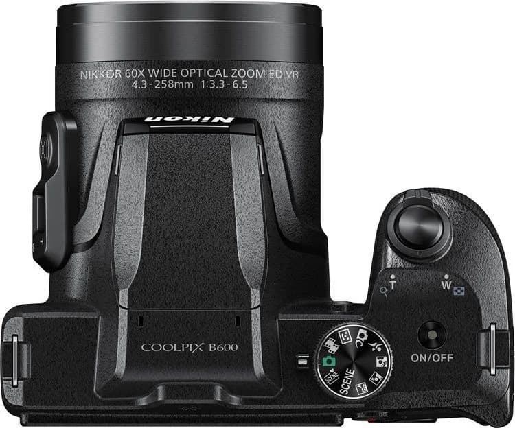 COOLPIX B600 top view