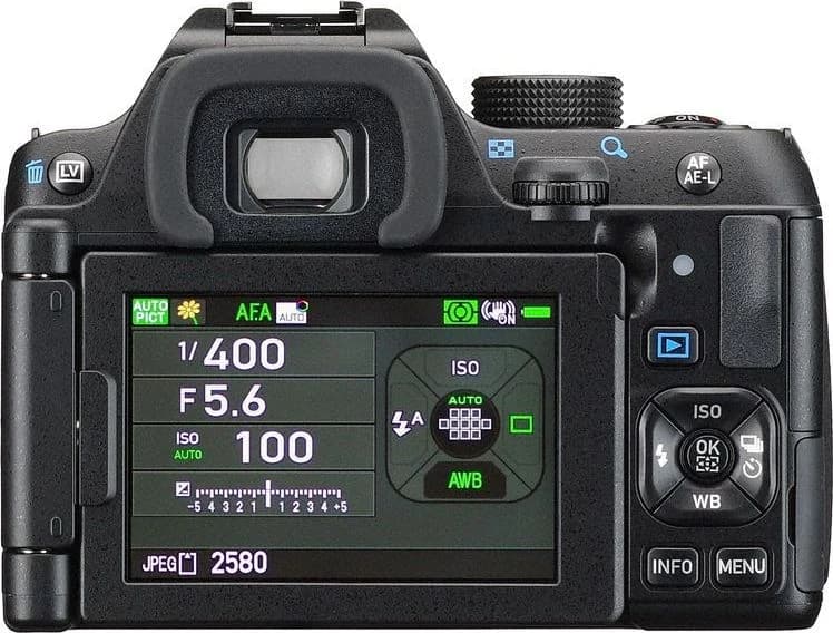 Pentax K-70 back view