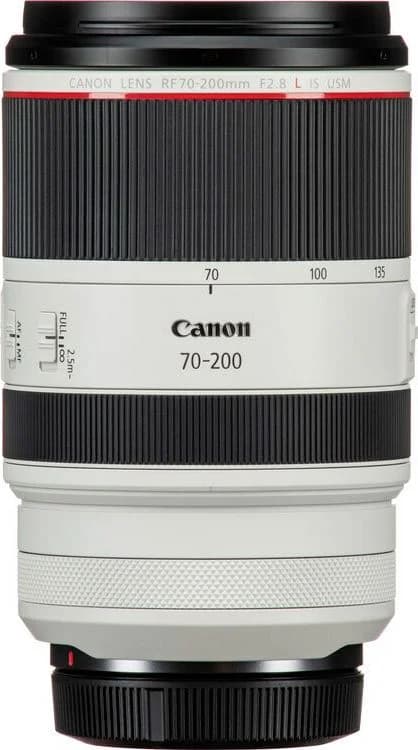RF 70-200mm F2.8L IS USM shown to scale