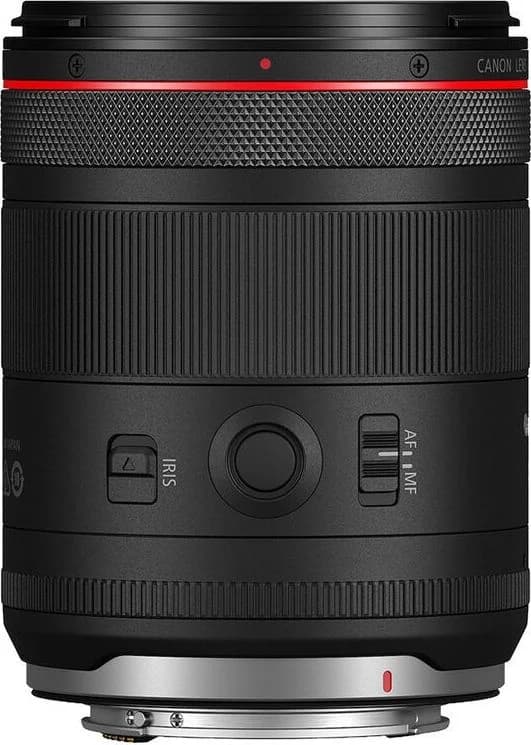 RF 85mm F1.4 L VCM shown to scale