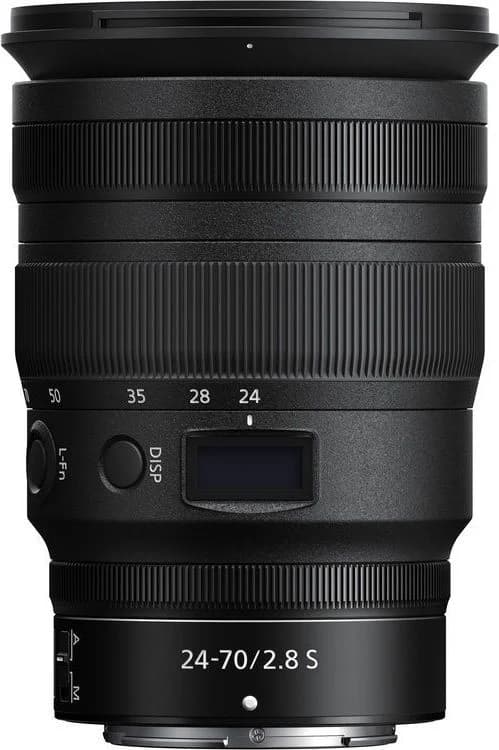 NIKKOR Z 24-70mm f/2.8 S shown to scale