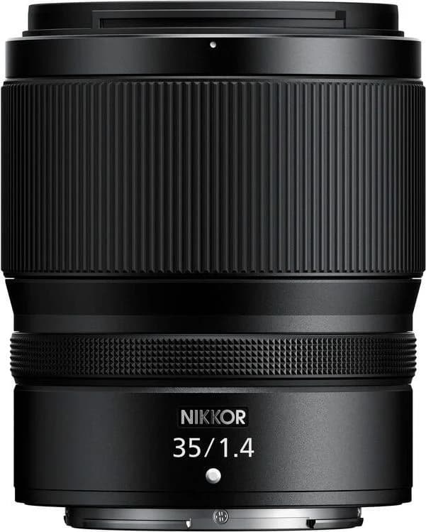 NIKKOR Z 35mm f/1.4 shown to scale