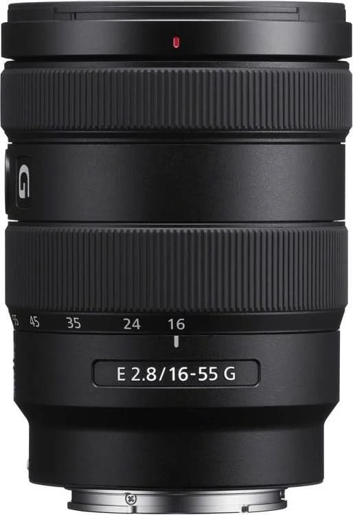 E 16-55mm F2.8 G shown to scale