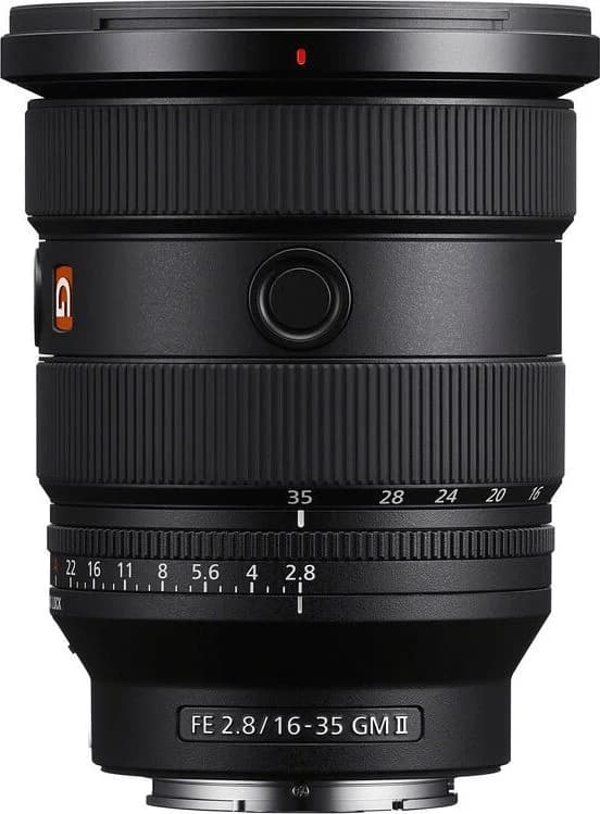FE 16-35mm F2.8 GM II shown to scale