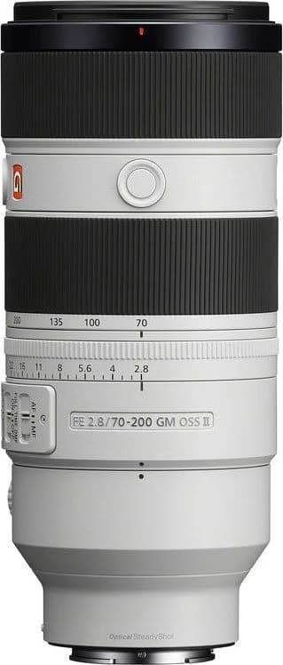 FE 70-200mm F2.8 GM OSS II shown to scale